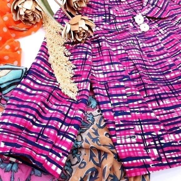 Lilly Pulitzer Pink Purple Blazer Jacket Coat Sz 0 - Picture 11 of 11